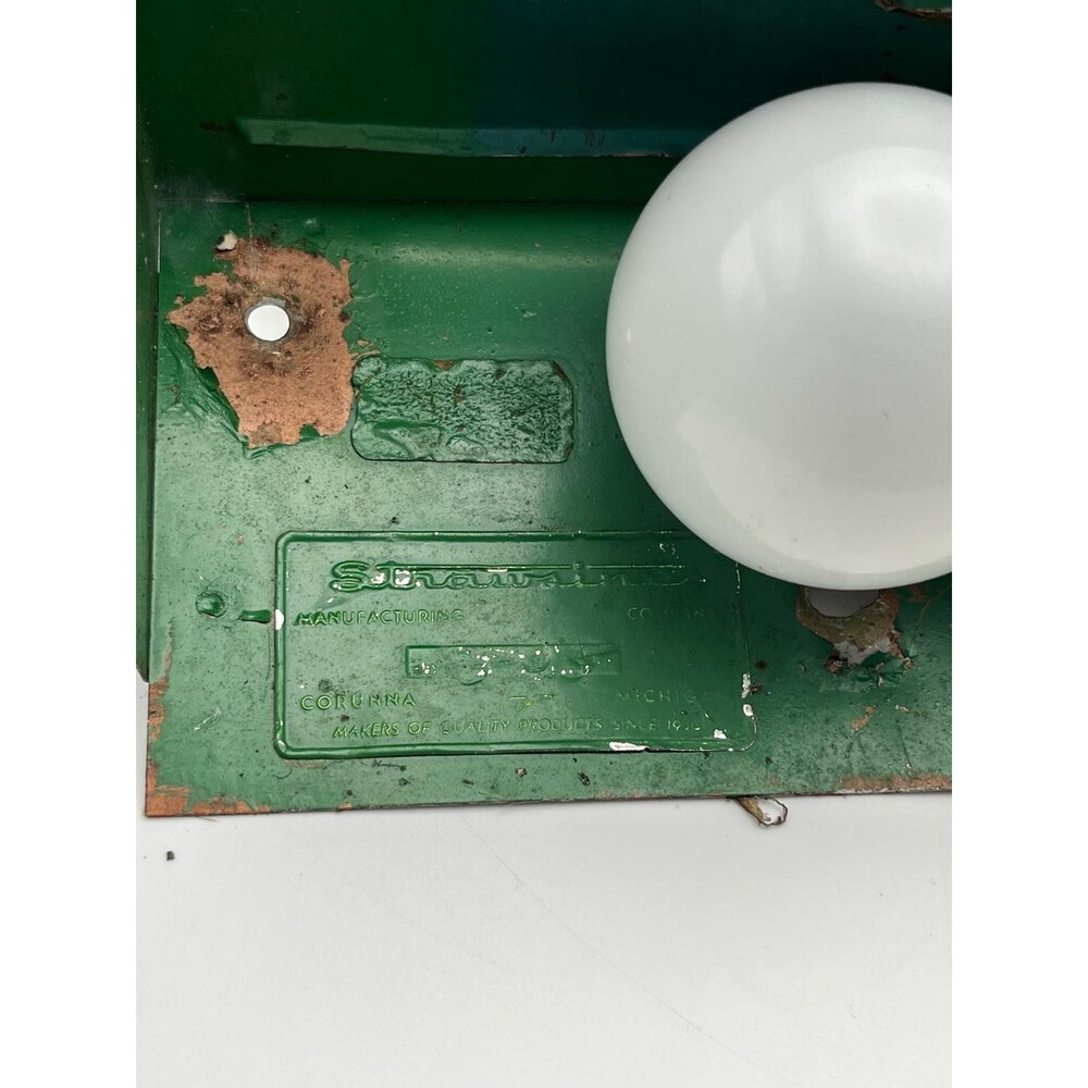 Strawsine Vintage EXIT Sign Light Metal Housing Corded Wall Mount Tested - Picture 8 of 10